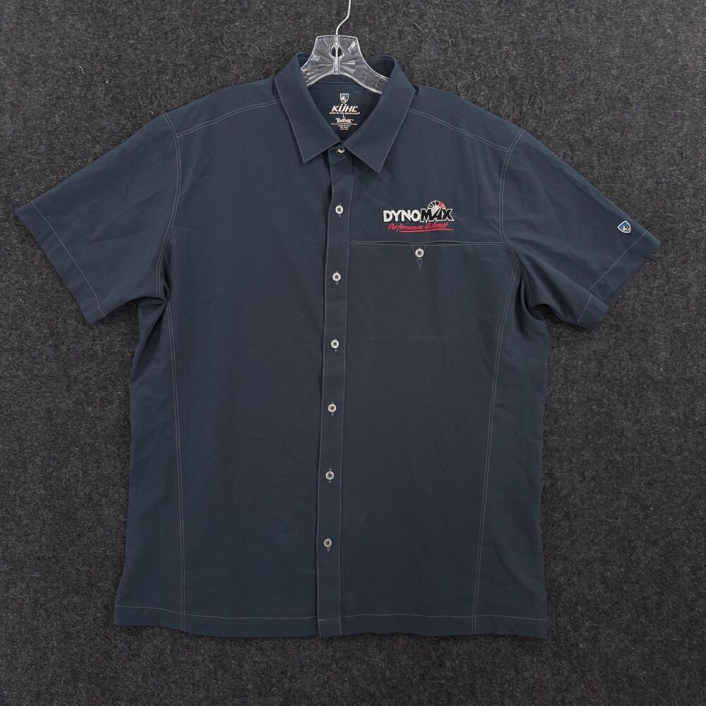 Kuhl Renegade Shirt Men's Large Blue Tufflex Dynomax Performance Pocket
